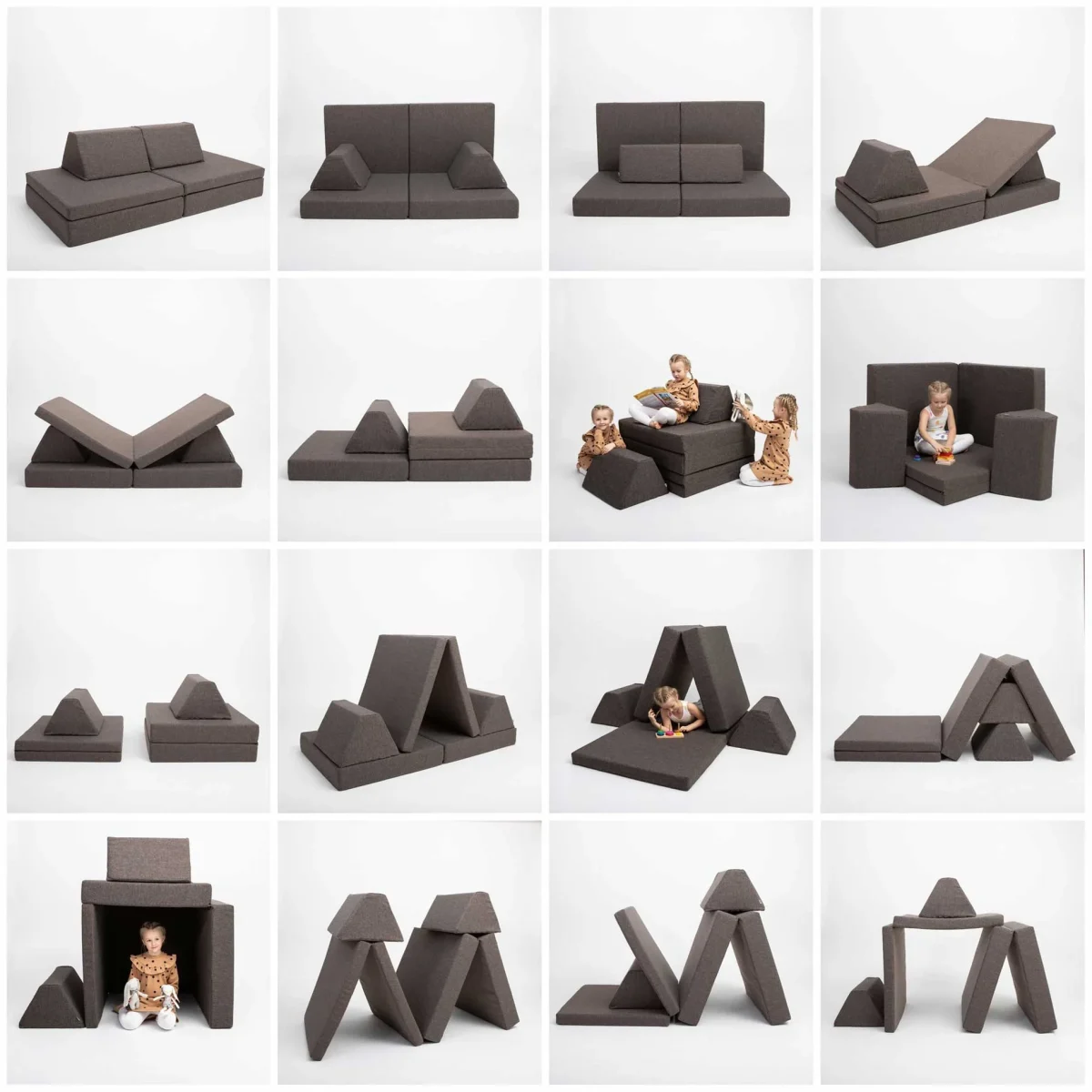 Activity Play Mattress Set — Dark Brown