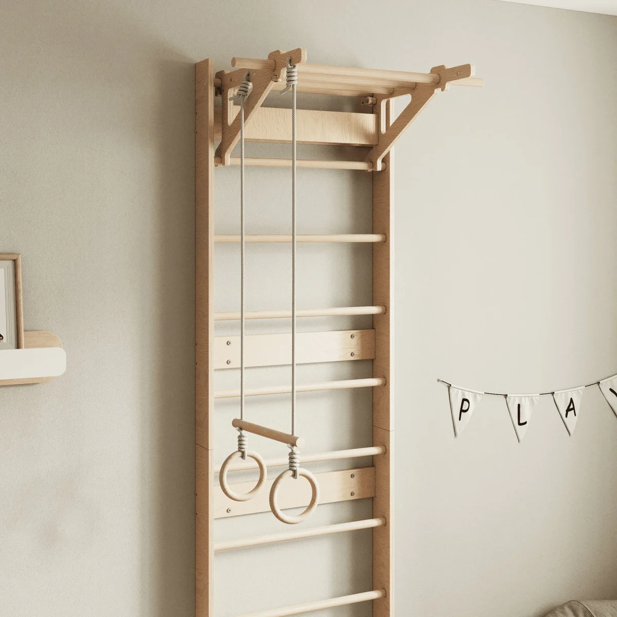 BusyKids EVERGYM — Wooden Gymnastic Rings, photo 2