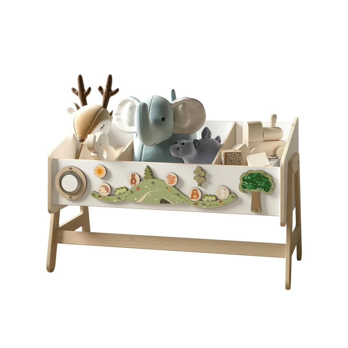 BusyKids LILU — 2-in-1 Toy Shelf That Turns into a Table