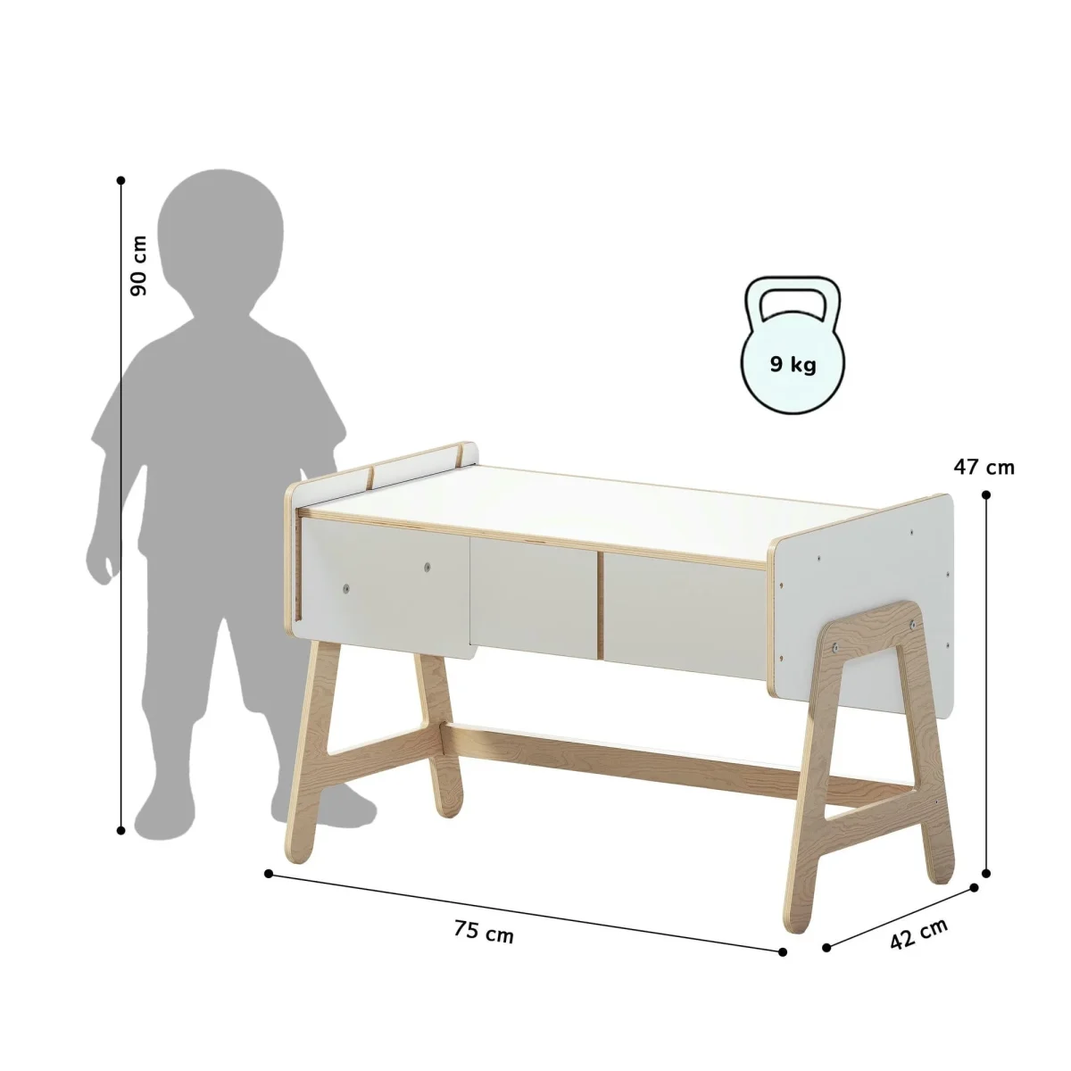 BusyKids LILU — 2-in-1 Toy Shelf That Turns into a Table, photo 2