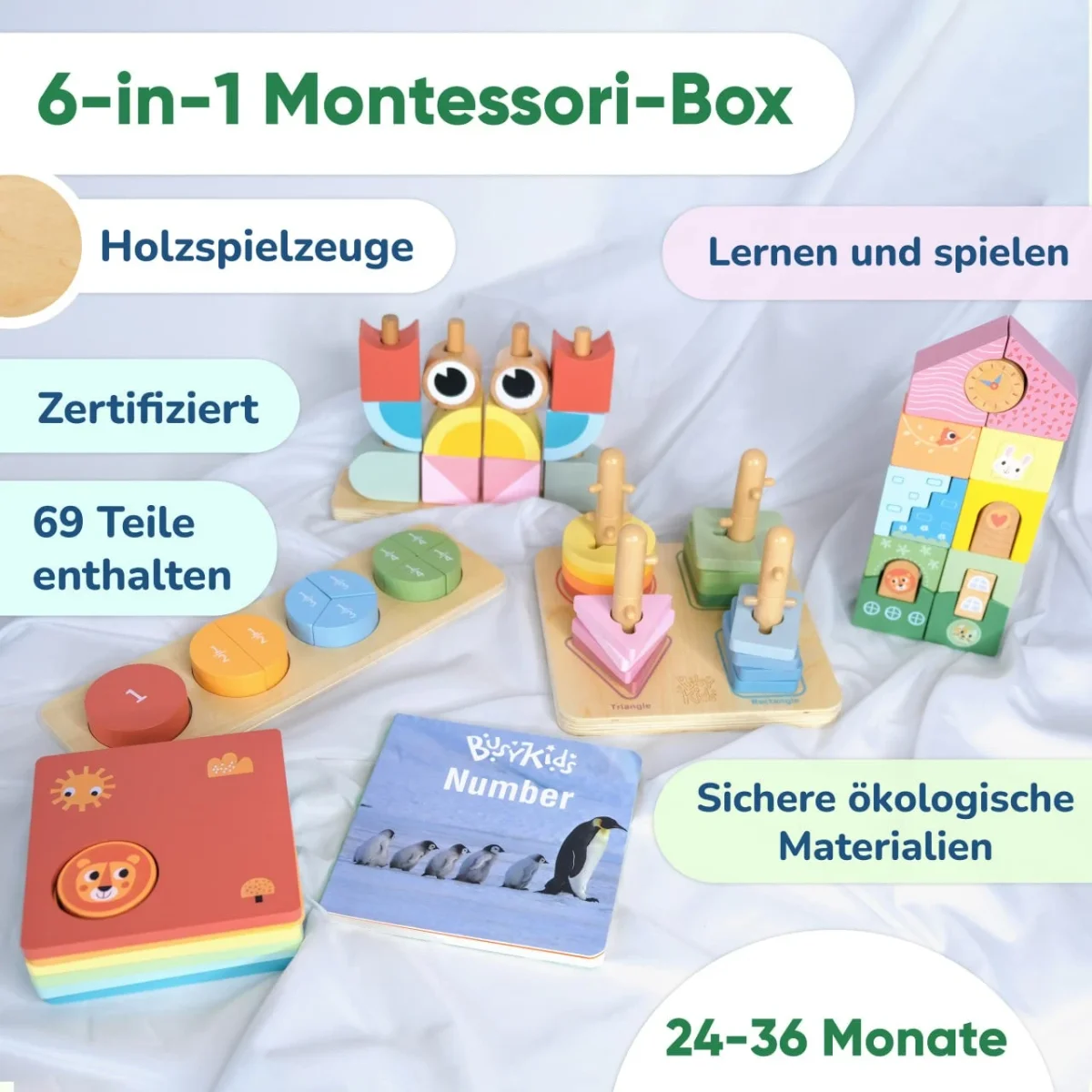 Montessori Play Box, 24–36 Months, 69 Pieces, photo 2