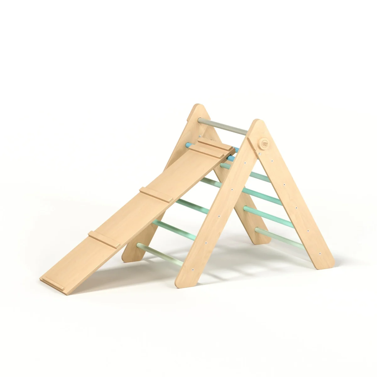 Pikler Triangle with Slide and Climbing Ramp
