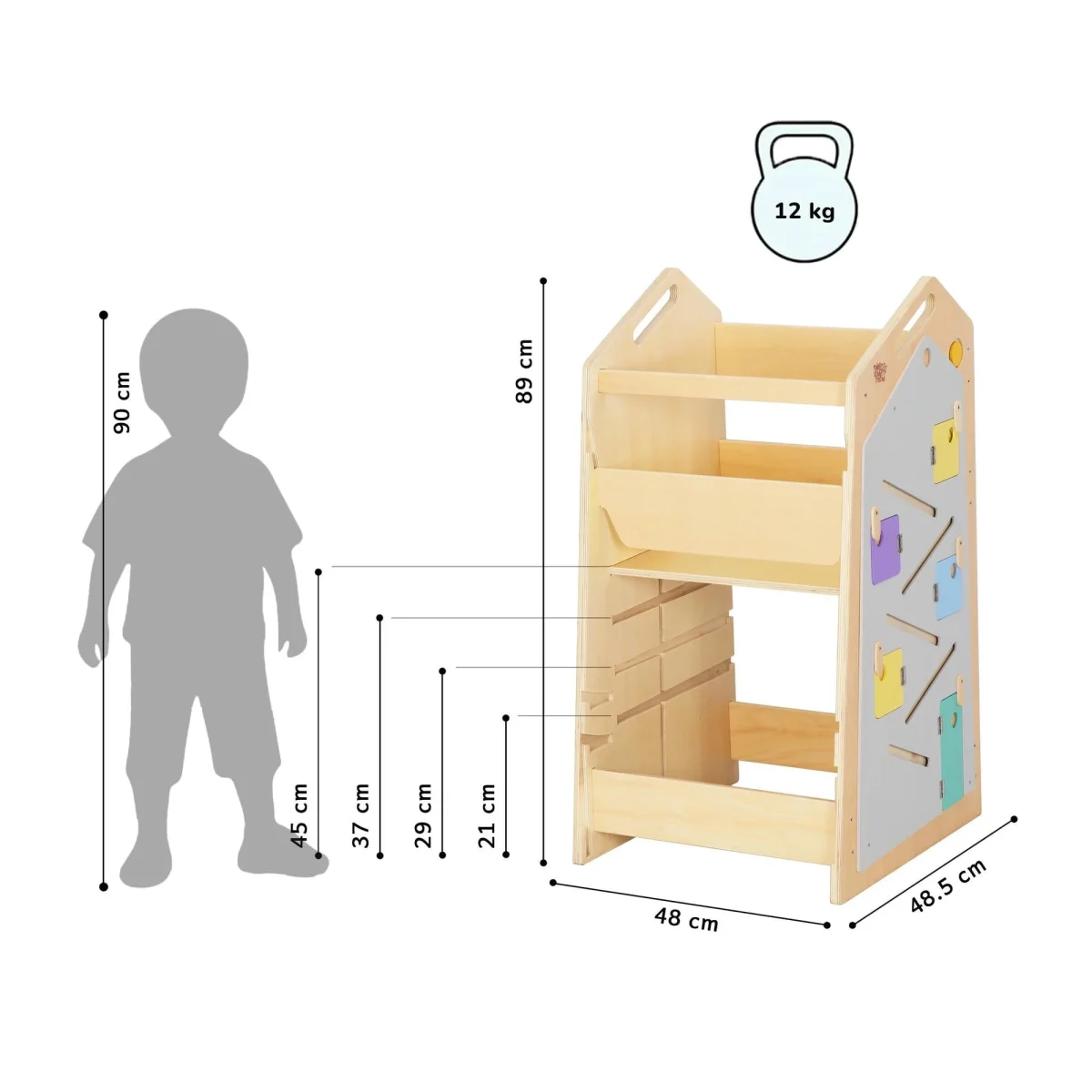 BusyKids Play XL — Learning Tower with Table and Chair, Vanilla, photo 2