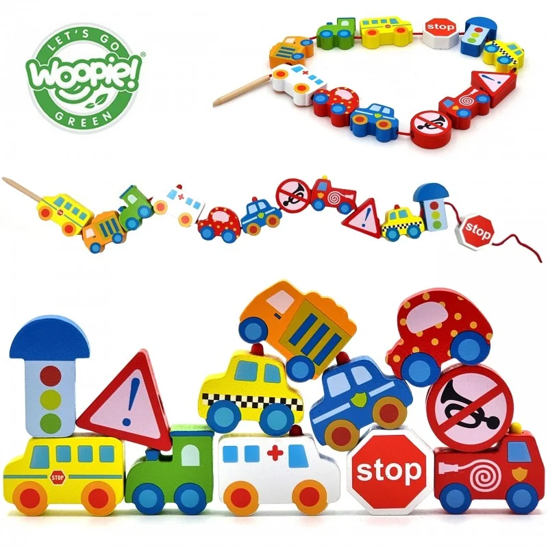 Wooden Threading Blocks Vehicles, 12 pcs, photo 10