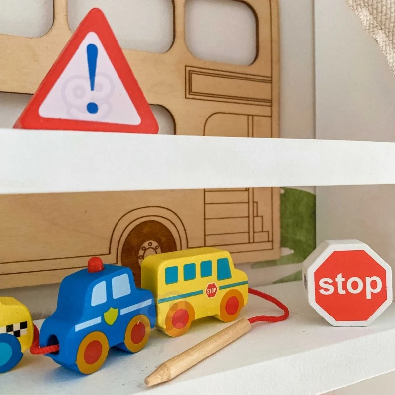 Wooden Threading Blocks Vehicles, 12 pcs, photo 7