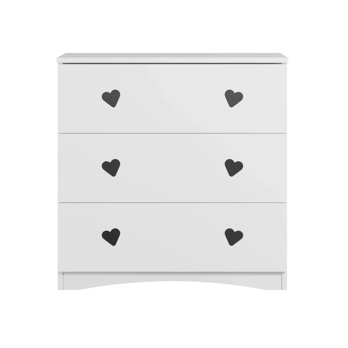 Kocot Kids Julia — Chest of Drawers with Heart Cutout Handles