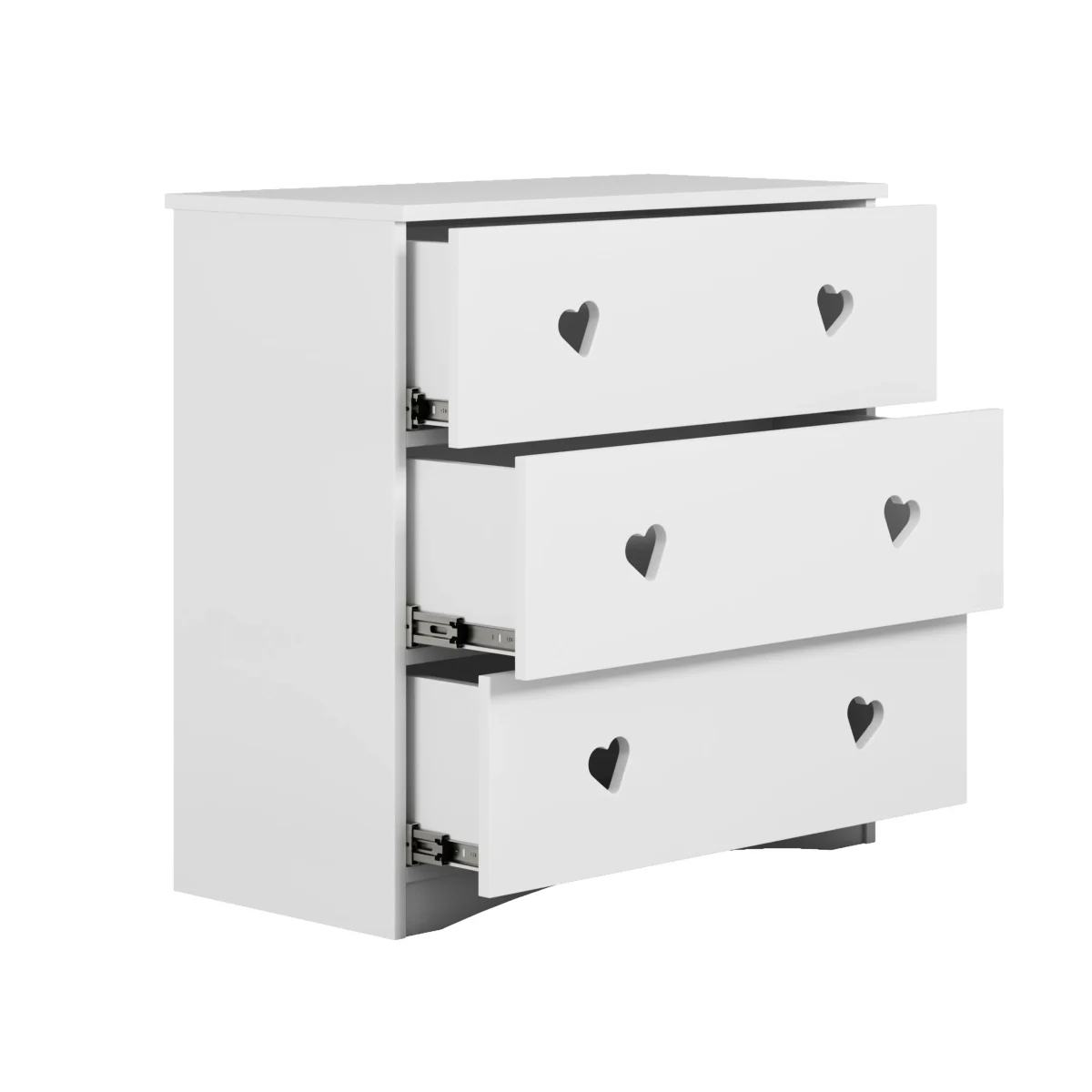 Kocot Kids Julia — Chest of Drawers with Heart Cutout Handles, photo 8
