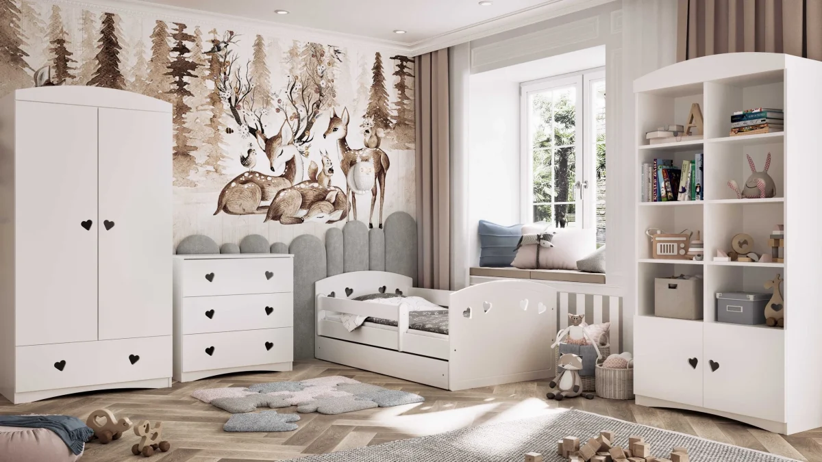 Kocot Kids Julia — Chest of Drawers with Heart Cutout Handles, photo 6