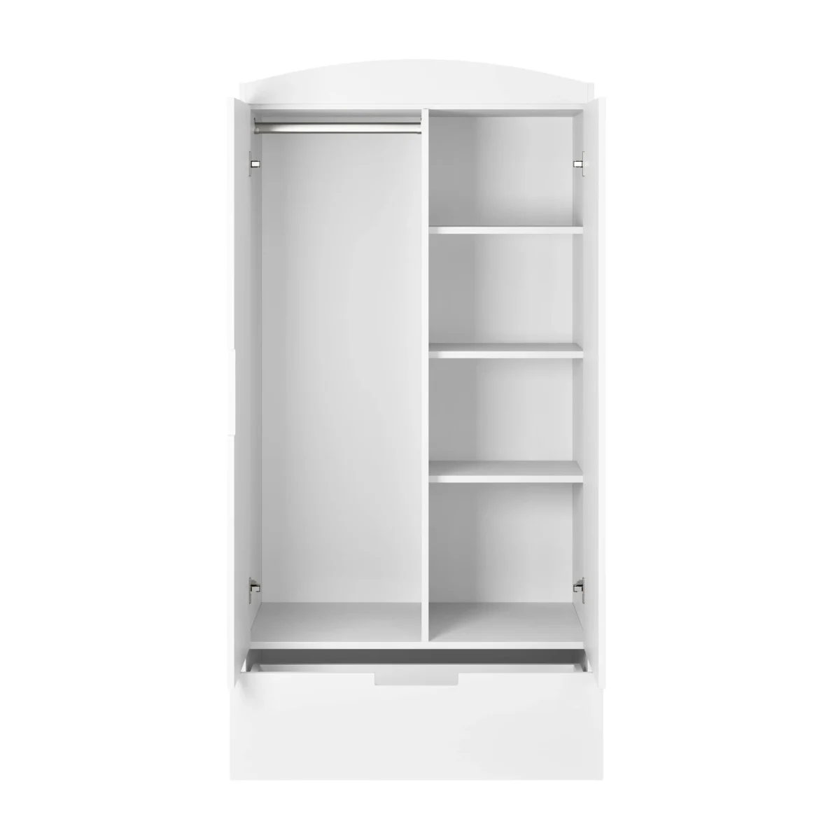 Kocot Kids Classic — Wardrobe with Shelves and Drawer, White, photo 3