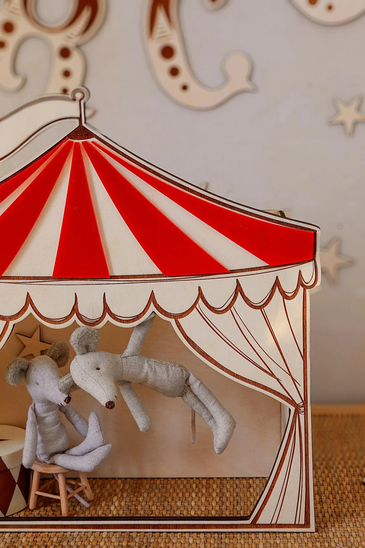 Circus Puppet Theatre Wooden Wall Decoration, photo 2