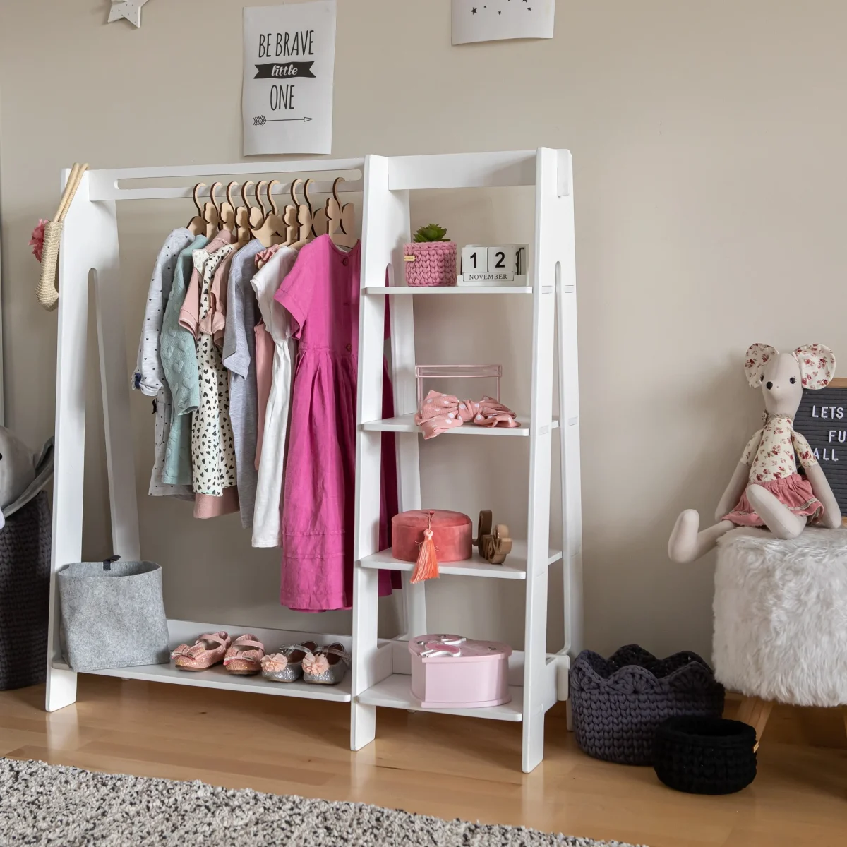 Clothing Rack with Side Shelves, photo 17