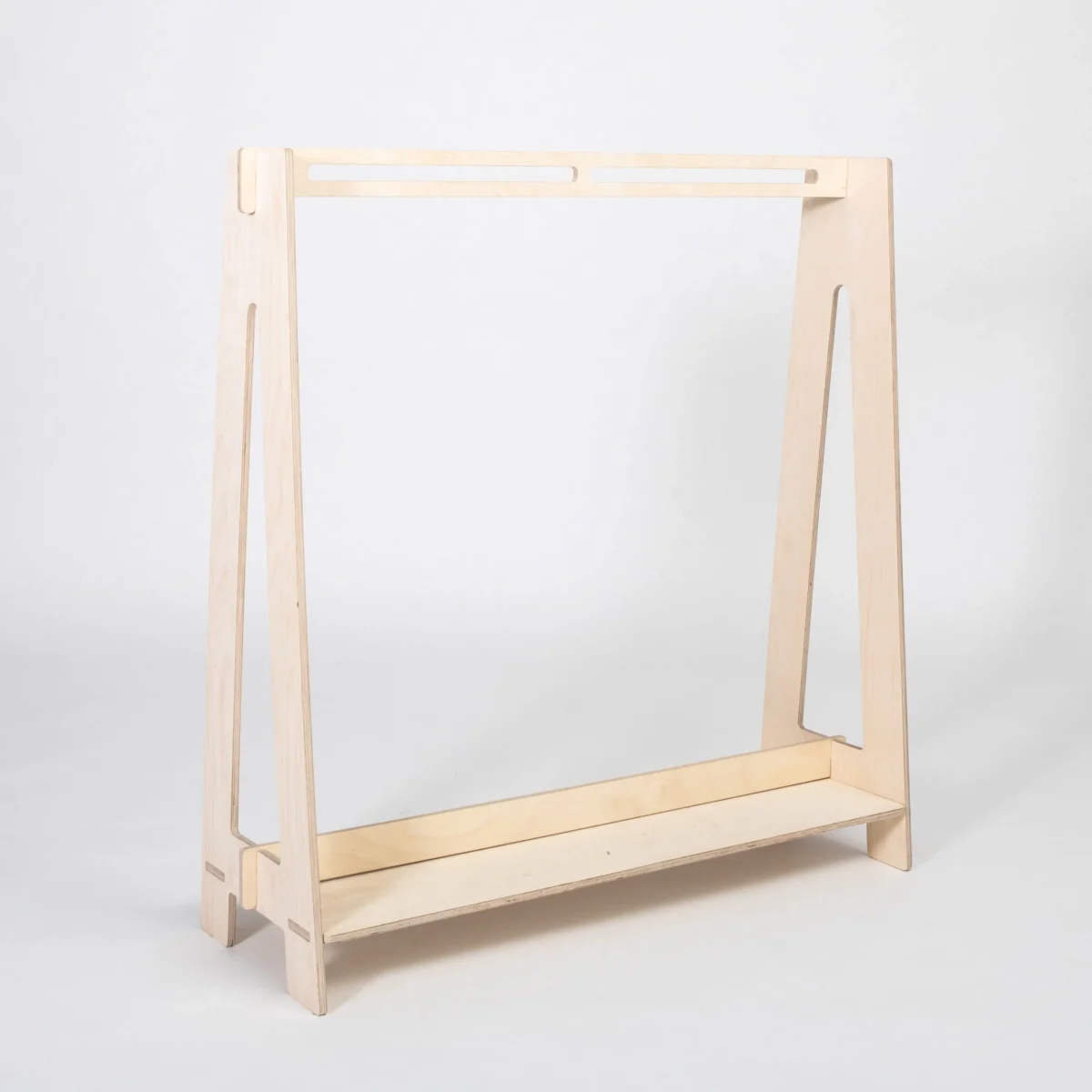 Toddler Clothing Rack for Hangers, Birch Plywood — Natural birch plywood