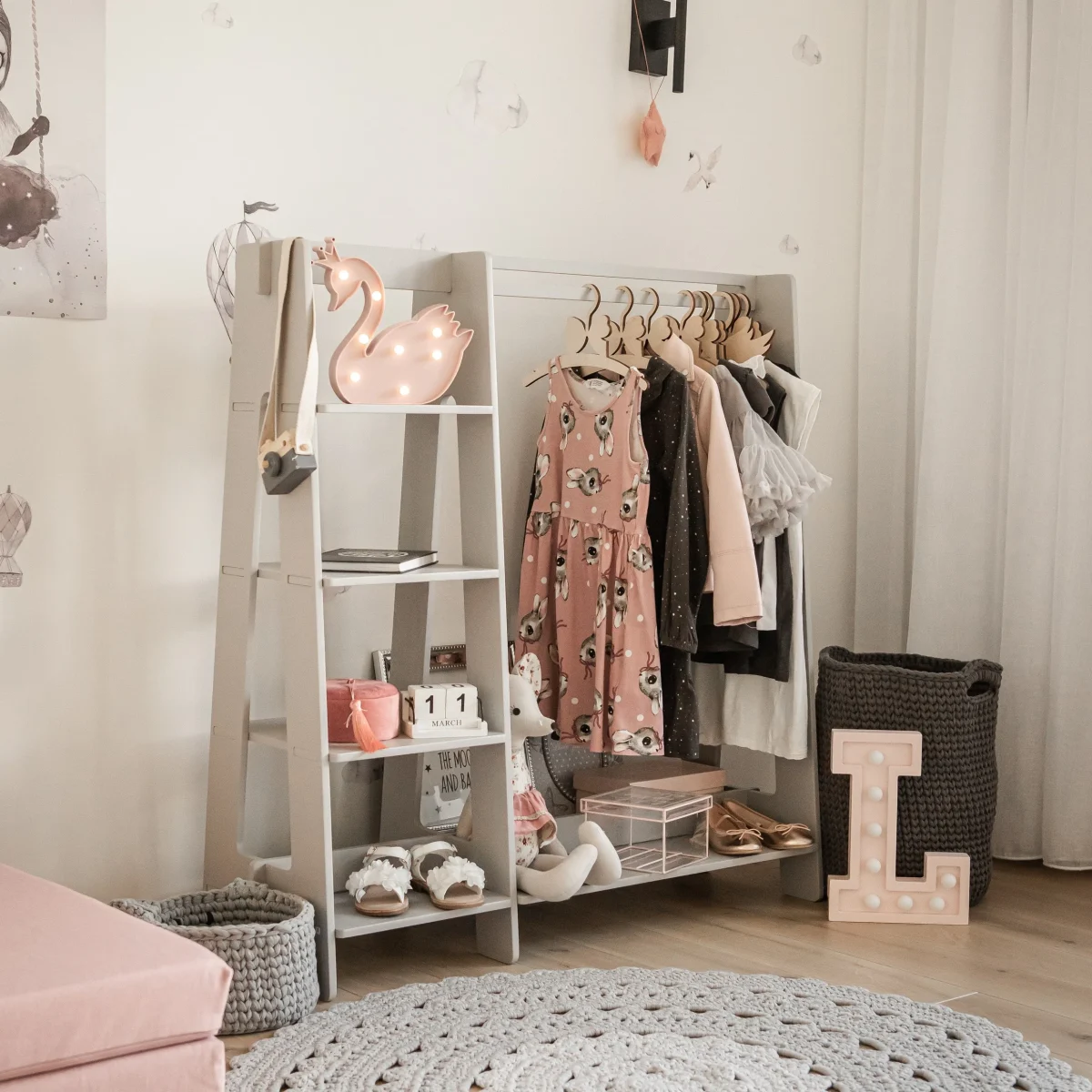 Clothing Rack with Side Shelves, photo 15
