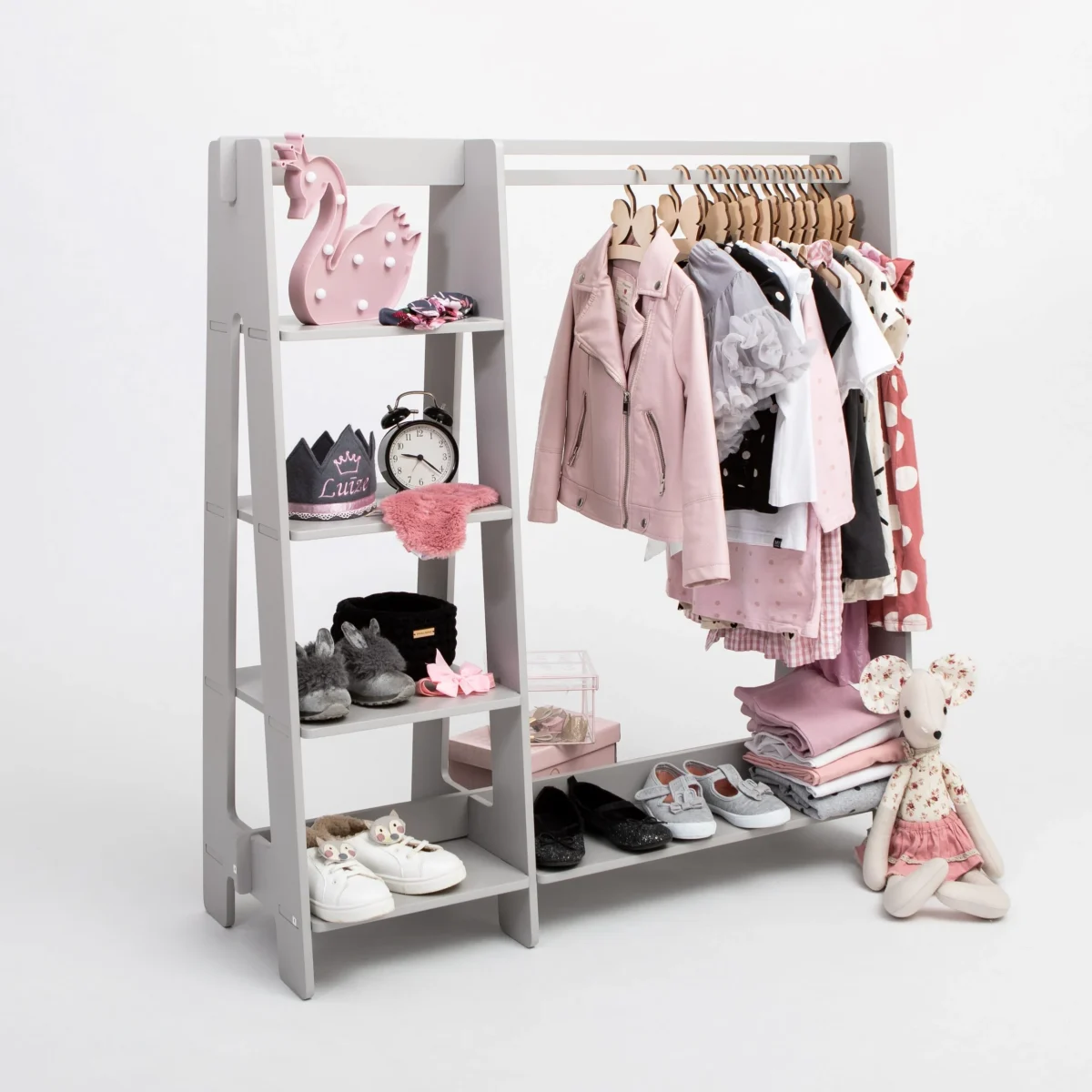 Clothing Rack with Side Shelves, photo 4