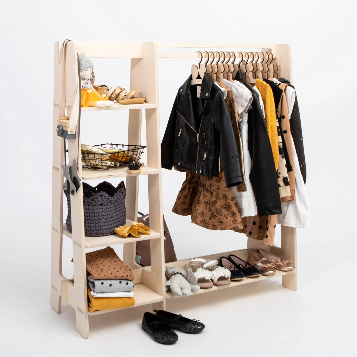 Clothing Rack with Side Shelves, photo 18