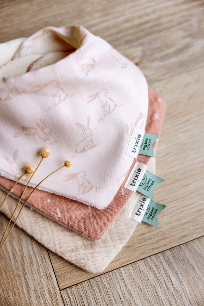 Bandana Bibs, 3-Pack — Rosy Rabbit