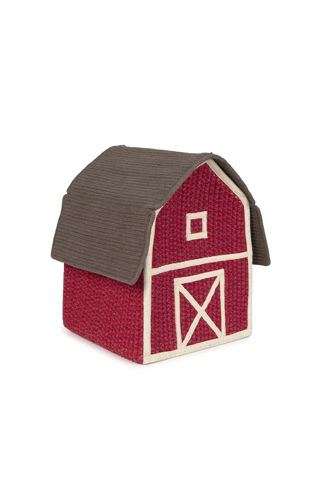 Lorena Canals Country Barn — Handmade Basket with Roof Lid