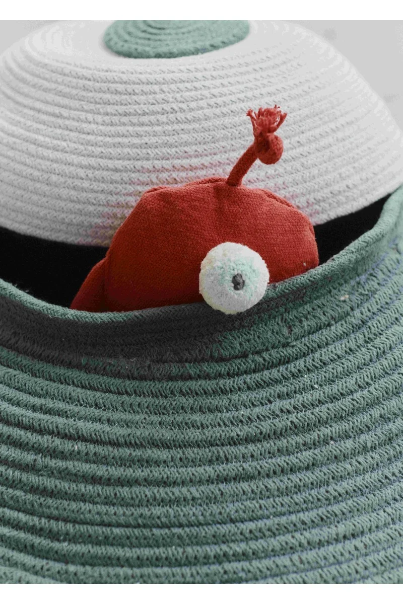 Lorena Canals Ufo — Handmade Basket with Mini Fabric Alien, photo 4