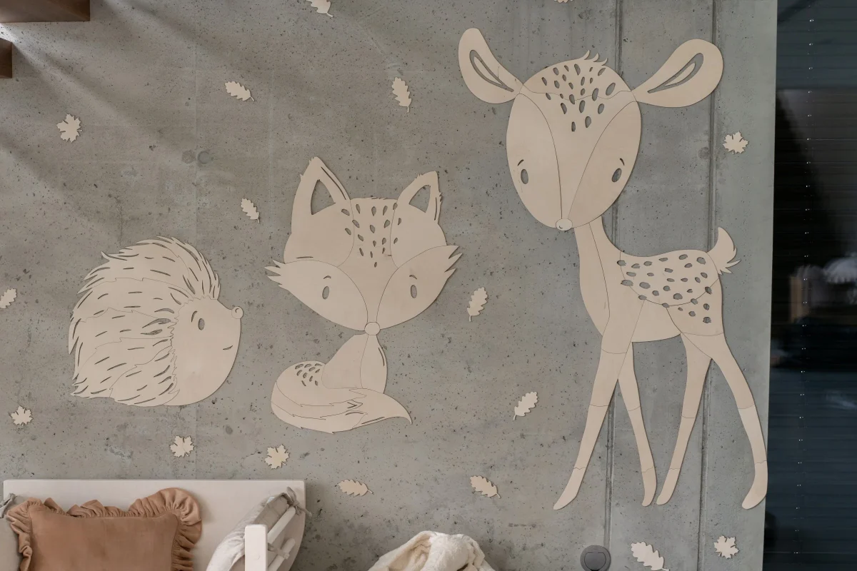Forest Animal Wall Decoration: Deer, Fox or Hedgehog, photo 4