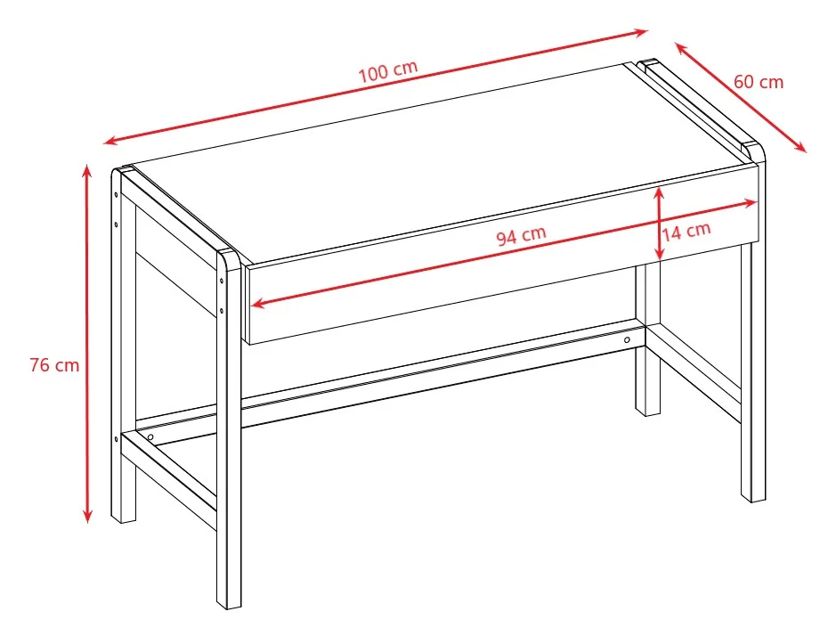 Kocot Kids Victor — Writing Desk with Soft-Close Drawer, photo 5