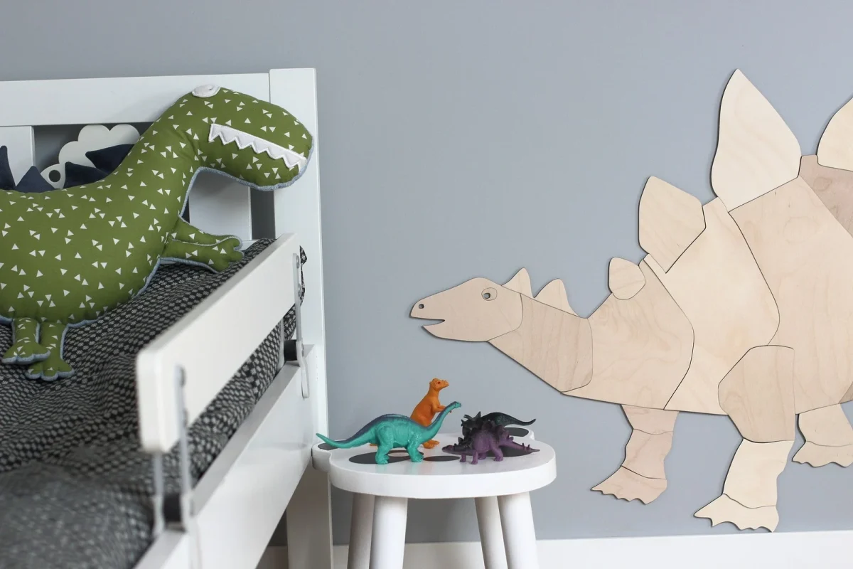 Dinosaur Wall Decor: Stegosaurus, T-Rex, Triceratops, photo 3