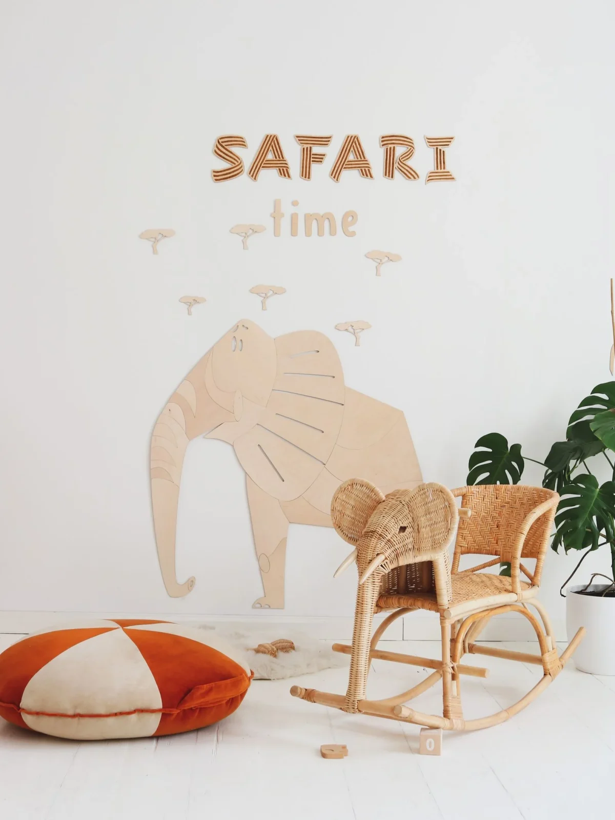 Safari Wooden Wall Decoration, 5 Animals, photo 3