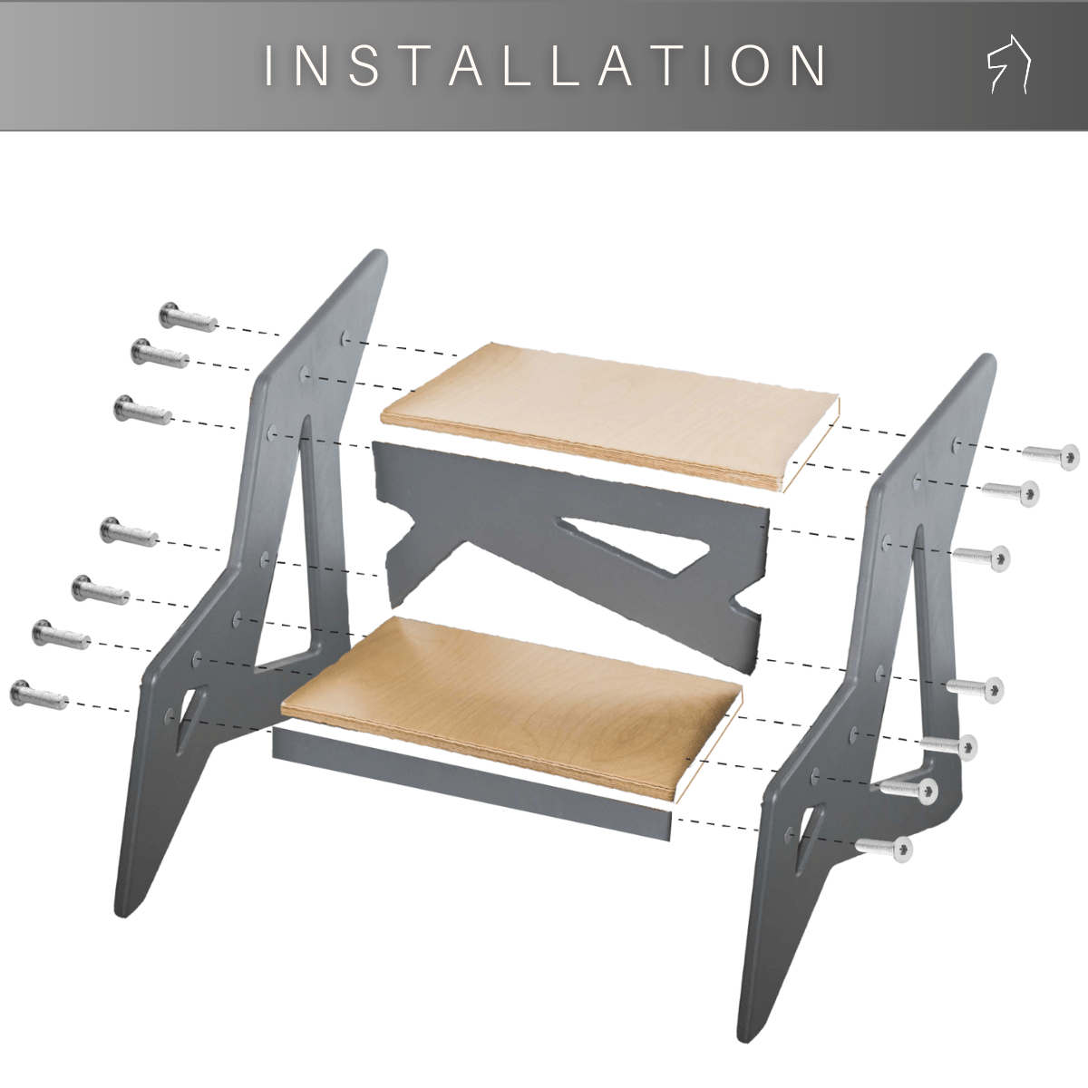 Plywood Step Stool, 17 cm Step, photo 6