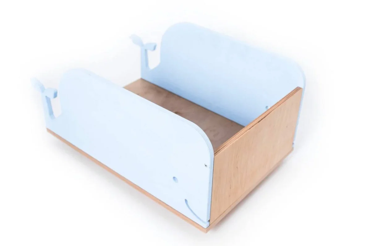 Toy Storage Box on Wheels, Whale or Bus