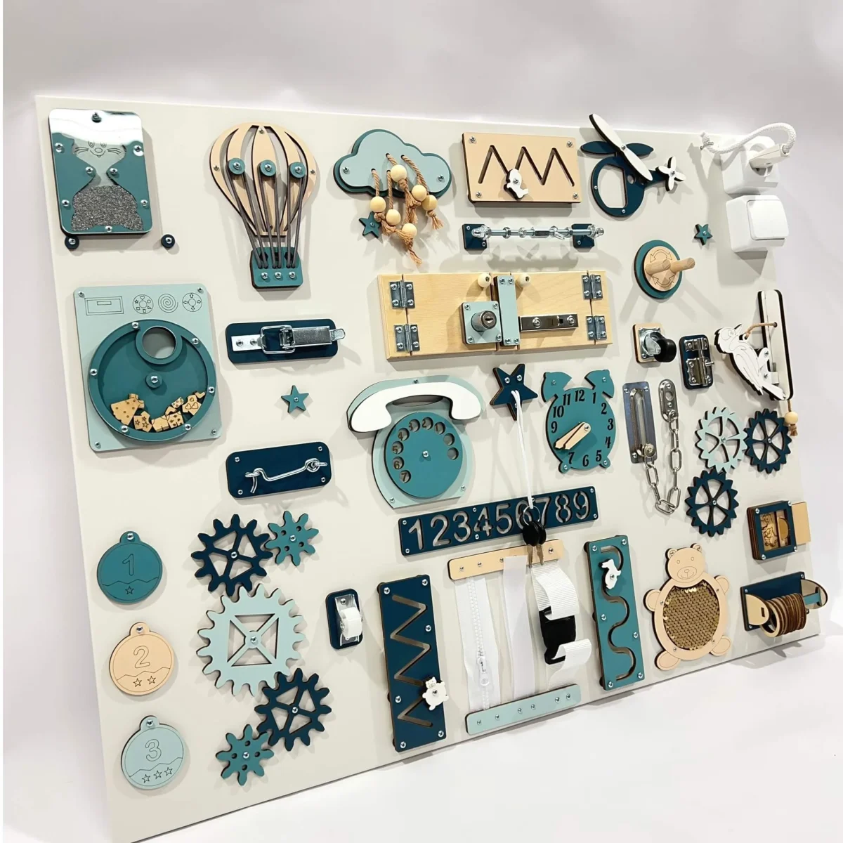 Extra Large Busy Board with Activities, 60 × 80 cm