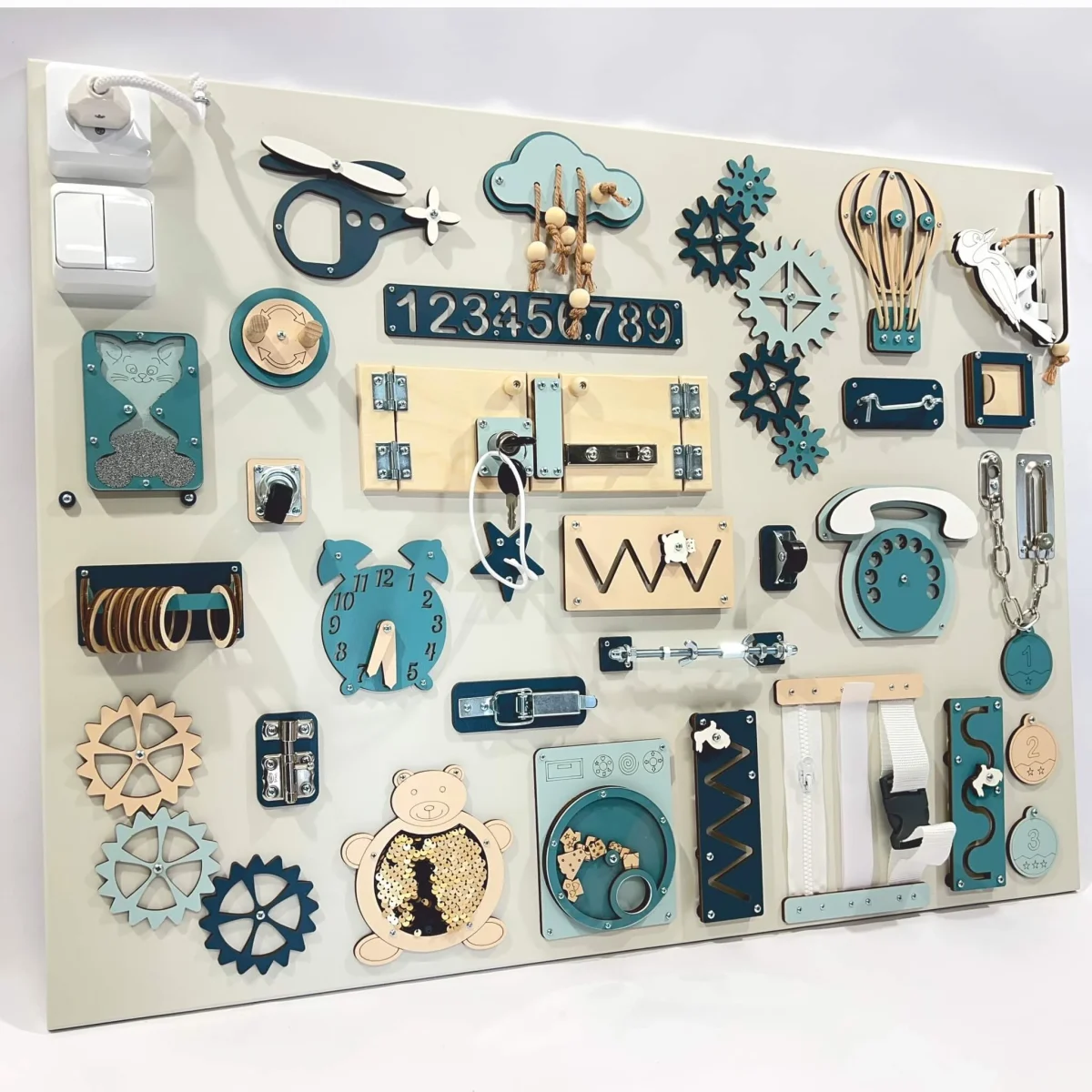 Extra Large Sensory Busy Board, 60 × 80 cm