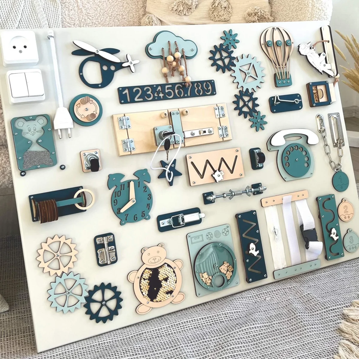 Extra Large Sensory Busy Board, 60 × 80 cm, photo 6