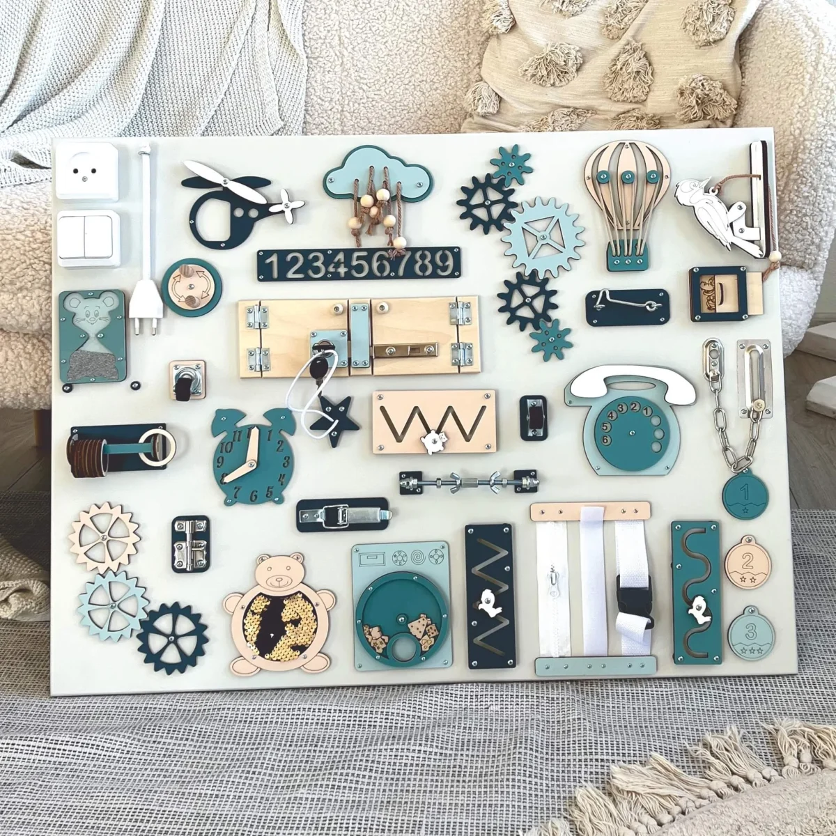 Extra Large Sensory Busy Board, 60 × 80 cm, photo 3