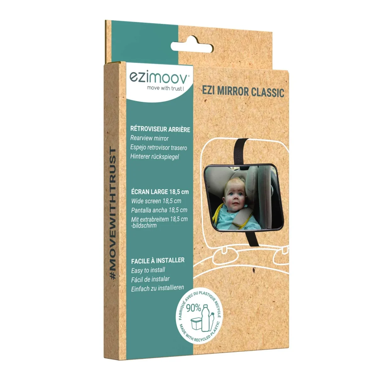 Ezimoov EZI Mirror Classic — Curved Rear Seat Mirror, photo 7