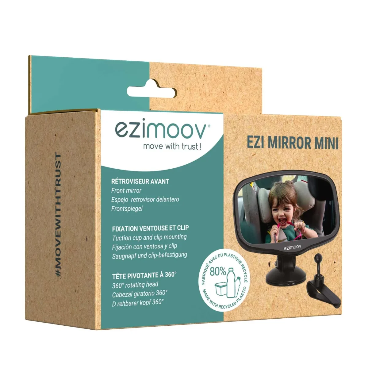 Ezimoov EZI Mirror Mini — For Windshield or Sun Visor, photo 12