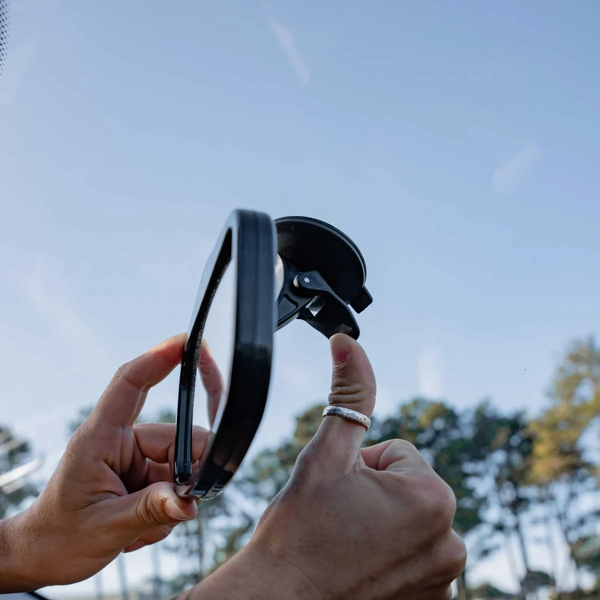 Ezimoov EZI Mirror Mini — For Windshield or Sun Visor, photo 2