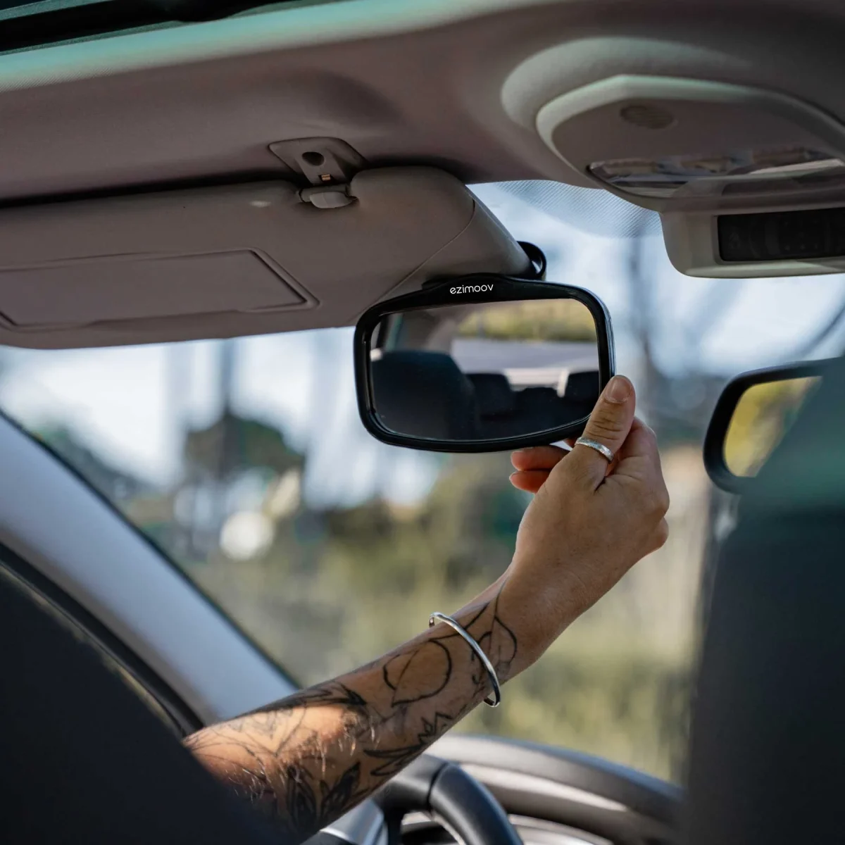 Ezimoov EZI Mirror Mini — For Windshield or Sun Visor, photo 3