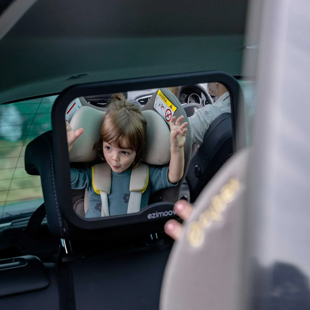 Ezimoov EZI Mirror Square — Back Seat Mirror, 360° Rotation, photo 2