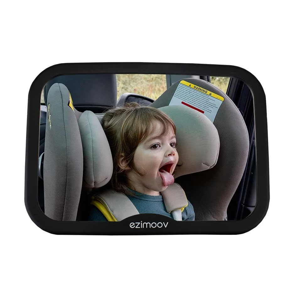 Ezimoov EZI Mirror Square — Back Seat Mirror, 360° Rotation