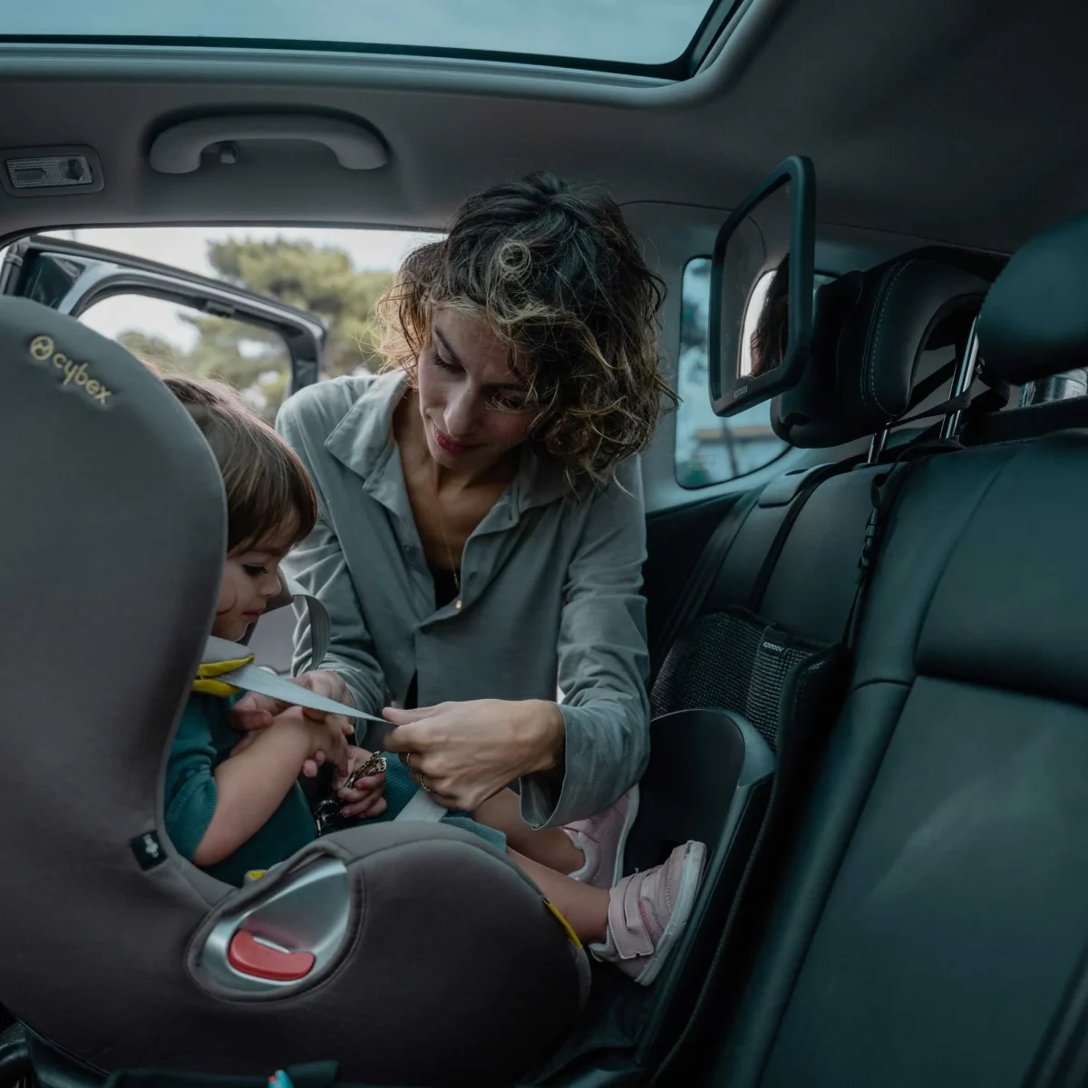 Ezimoov EZI Mirror Square — Back Seat Mirror, 360° Rotation, photo 3