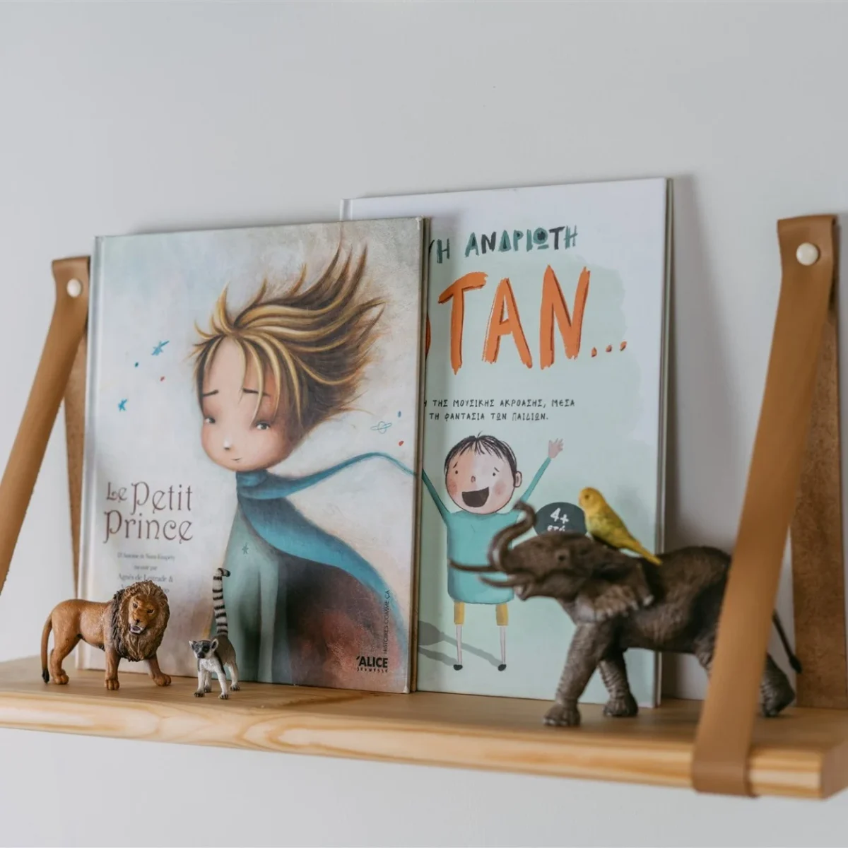 Leather Strap Floating Shelf, 90 cm, photo 5
