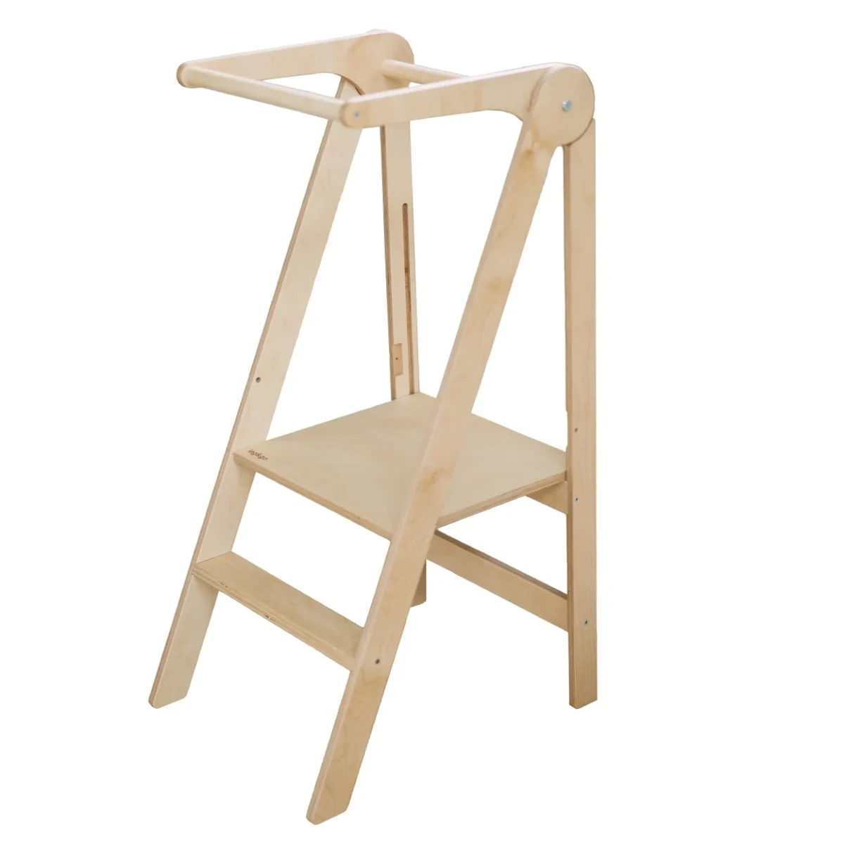 Foldable Kitchen Helper Tower with Removable Rail