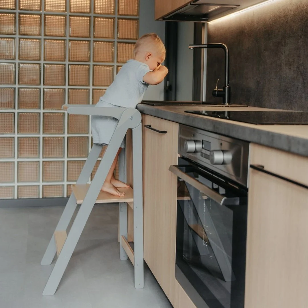 Foldable Kitchen Helper Tower with Removable Rail, photo 21