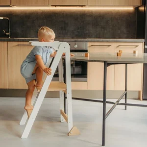 Foldable Kitchen Helper Tower with Removable Rail, photo 3
