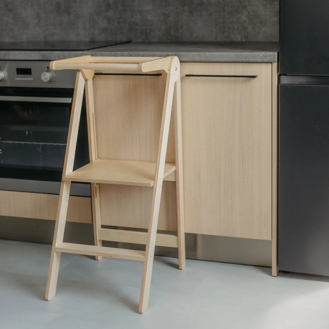 Foldable Kitchen Helper Tower with Removable Rail, photo 6