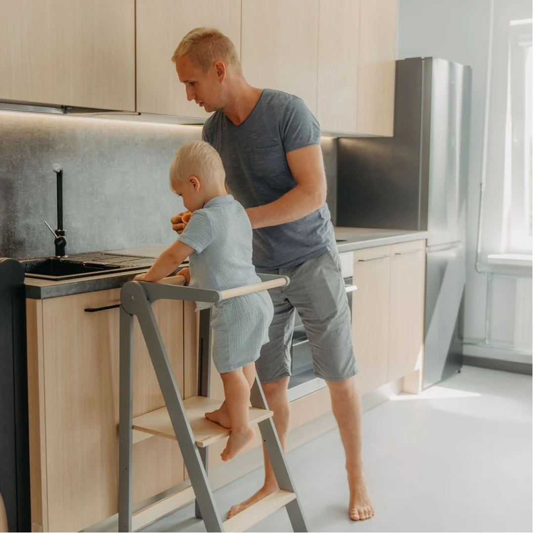 Foldable Kitchen Helper Tower with Removable Rail, photo 23