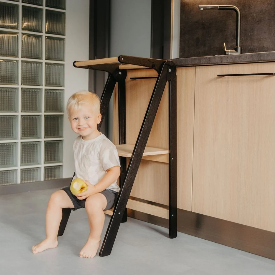 Foldable Kitchen Helper Tower with Removable Rail, photo 2