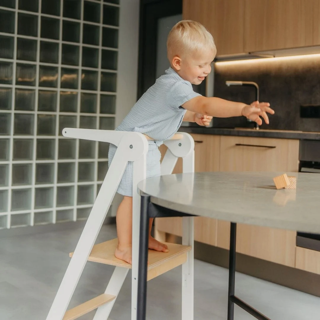 Foldable Kitchen Helper Tower with Removable Rail, photo 4