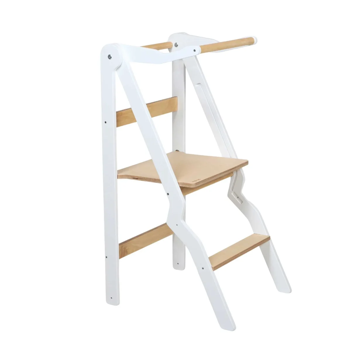 leg&go ZigZag — Foldable Kitchen Tower — White