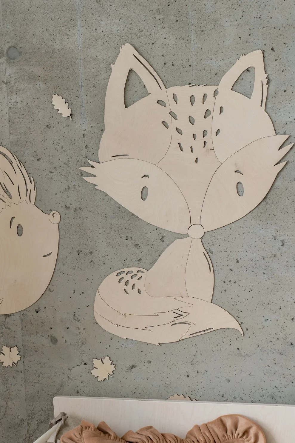 Forest Animal Wall Decoration: Deer, Fox or Hedgehog — Fox