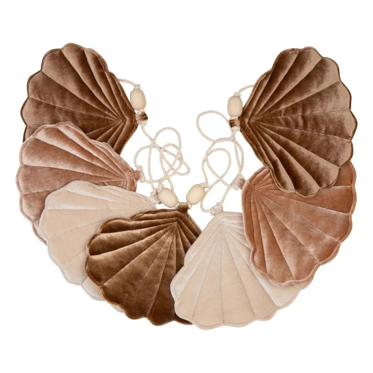 Shell Garland in Linen or Velvet, 3 m